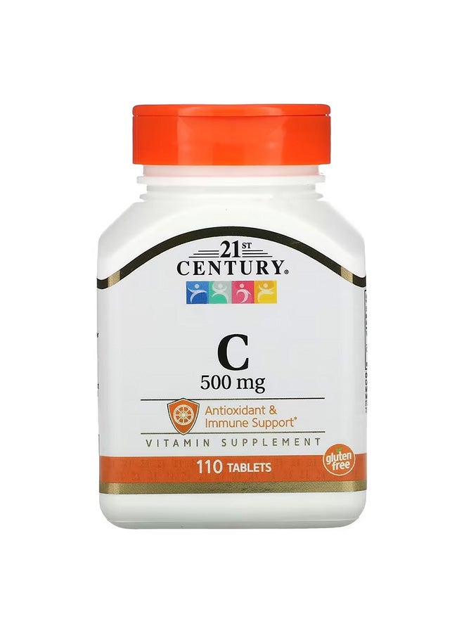 القرن الحادي والعشرون مكمل غذائي فيتامين C - مكون من 110 قرص - Image 1